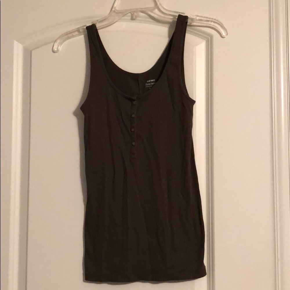 Olive Green Tank-Top